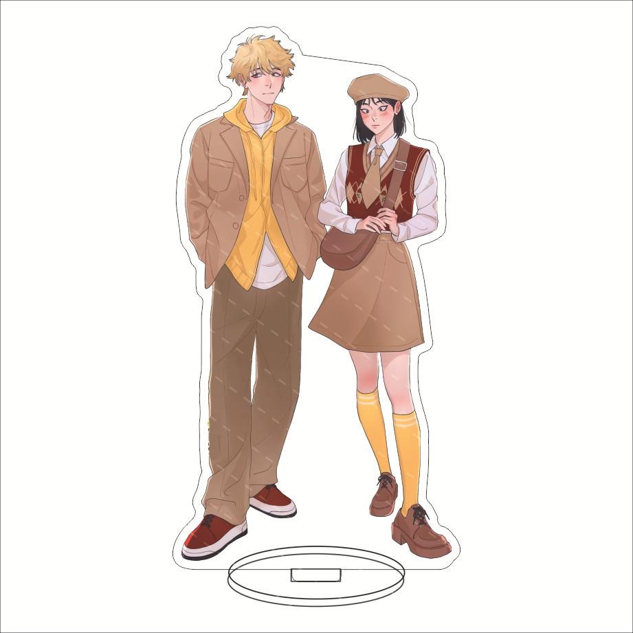 Anime Skip And Loafer Acrylic Stand Model Plate Decoration Desk Figure Display Students Gift Animation Product Ornaments Couple