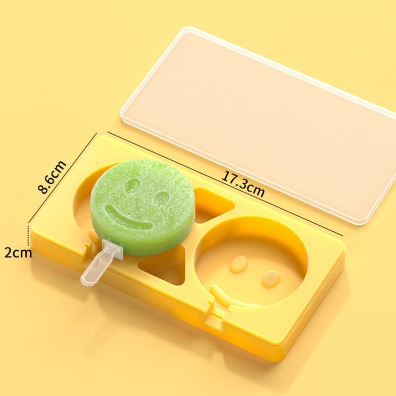 2 Cavities/3 Cavities Ice Cream Molds Silicone Ice for Pop Mold Ice Cream Maker Ice Cream Tray for Kitchen Party Hand Ma