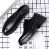 Height-increasing Hole Shoes Men's 10cm Hollow Men's Inner Height-increasing Leather Shoes Thick Soles 8CM Tide 2025
