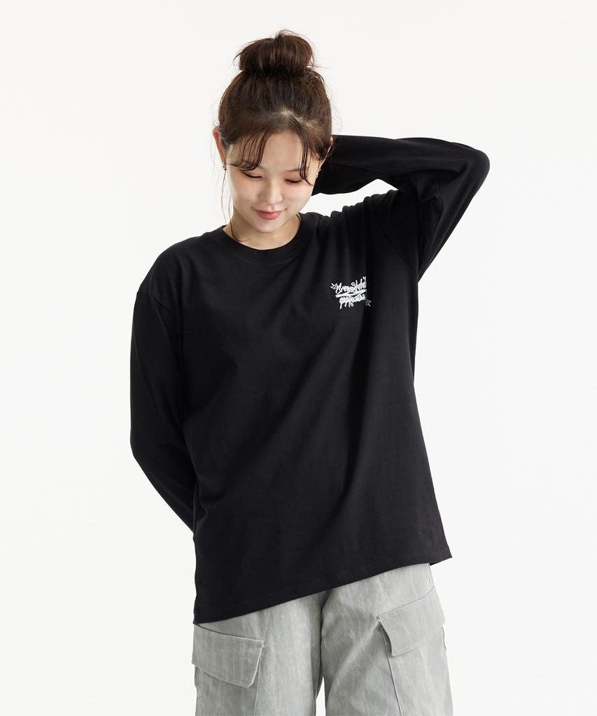 CREAM SODA LAB Crsdel Small Lettering Long Sleeve T-Shirt