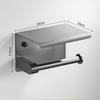 High Quality 304 Stainless Steel Toilet Paper Holder Wall Mounted No Drilling for Bathroom Vanity