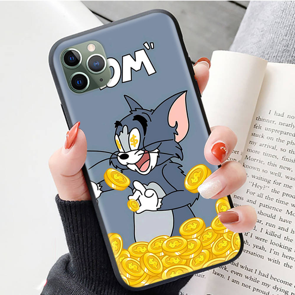 

Чохол J-15 Tom and Jerry Black для iPhone 16 15 14 13 12 Samsung S24 S23 Ultra Xiaomi POCO Redmi Note Realeme Moto OPPO A15 Realme VIVO Pro Max Plus 5G Xiaomi Poco M4 Pro 4G безодня