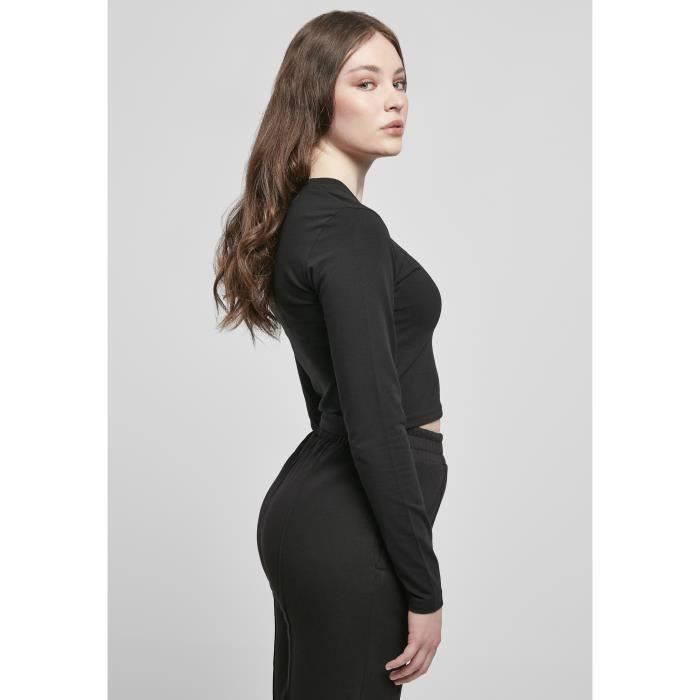 T-shirt Manches Longues Femme Urban Classics Organic (GT) - Noir - XXL