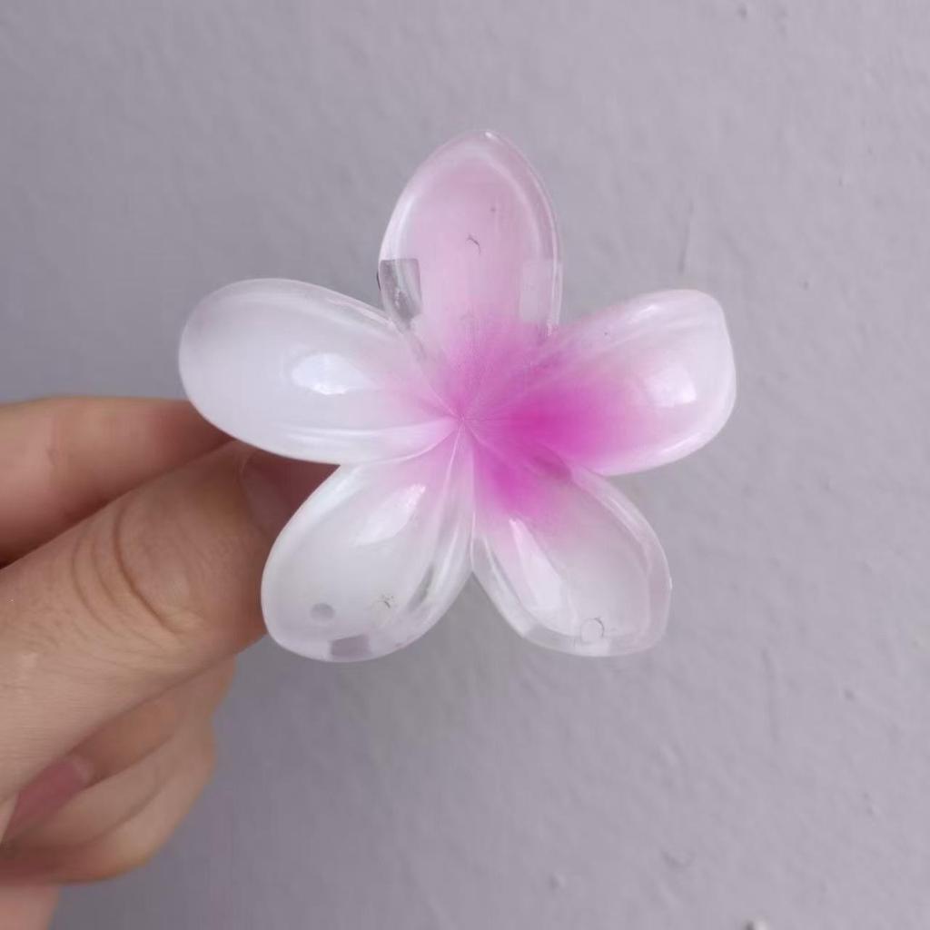 Vintage Damen Mehrfarbige Frangipani Fee Haarspange