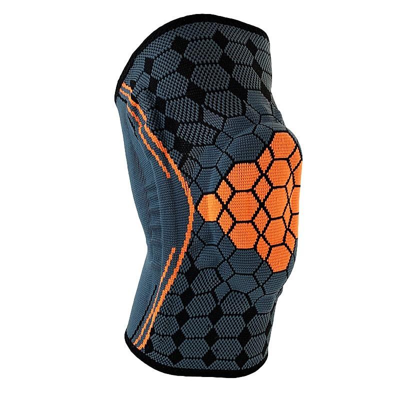 

Sports Nylon Knee Pads Basketball Equipment Men s Meniscus Silicone Fish Scale Joint Running Football Knee Cover Volleyball XL size, one pack оранжевый