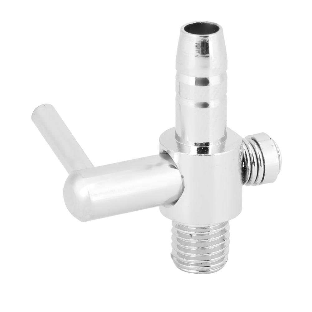 5Pcs Stainless Steel Air Tube Distributor Oxygen Pump Control Valve Single Head Threaded Valves for Fish Tank Aquarium
