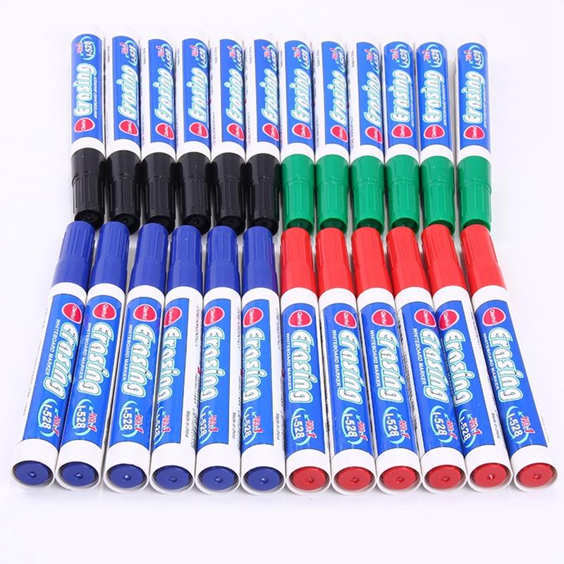 10pcs Whiteboard Marker Plastic Erasable Marker Pen Whiteboard Marker Pen Office Stationery Supplies