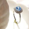 Diwenfu Genuine 925 Sterling Silver Blue Topaz Ring Fine Bohemia Jewelry Bizuteria Gemstone Silver 925 Jewelry Rings Box Anel