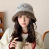 Jacquard Wool Hat Women's Autumn and Winter Cold-proof Fashion Casual Warm Basin Hat Bucket Hat