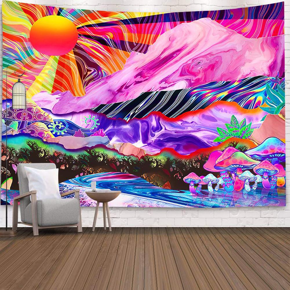 Home Tapestry Wall Hanging Room Art Moon Pattern Bedside Decoration Accessories