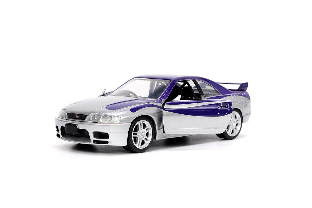 Fast & Furious 1:32 1995 Nissan Skyline GT-R (BNCR33) Diecast Car Toy for Kids and Adults