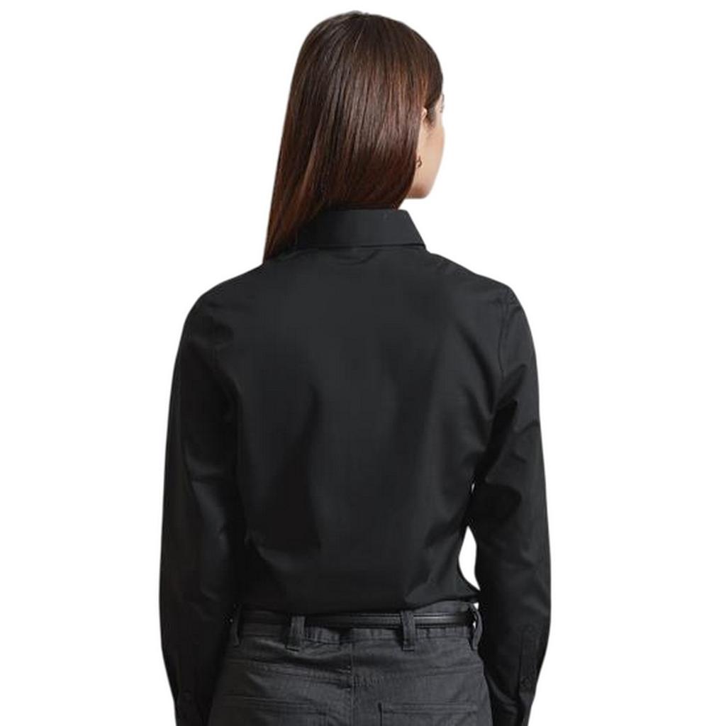Premier Womens/Ladies Recyclight Poplin Long-Sleeved Shirt