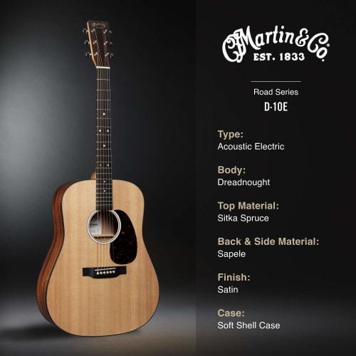 MARTIN D-10E elektroakustische Gitarre