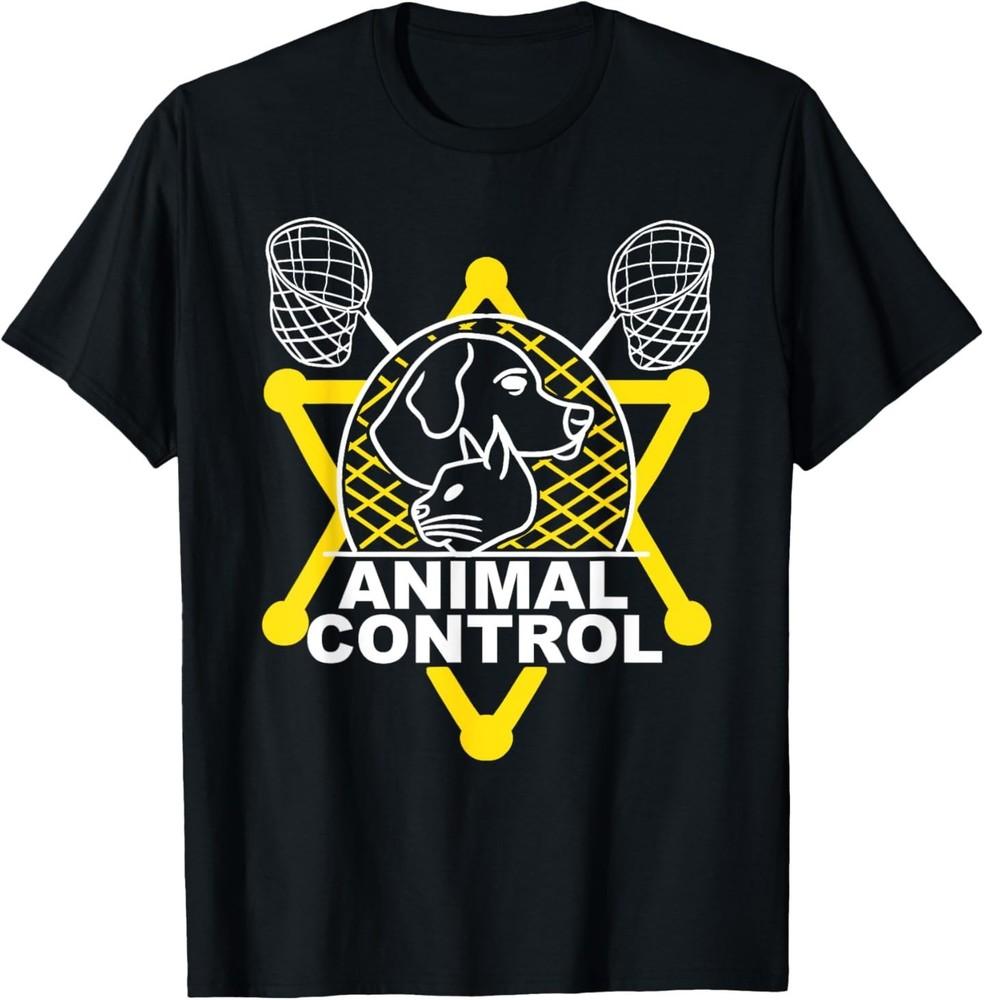 Animal Control Officer Catcher Cats Dogs Funny T-Shirt 2XL