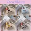 Cute Mini Shopping Bag Keychain With Plush Fluffy Pendant For Gifts And Accessories