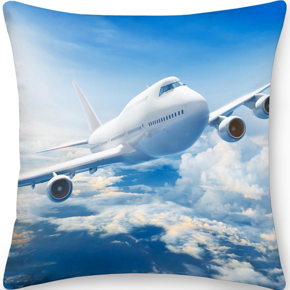 Pillow Cover Home Decor Aircraft Cushion  Bedside Sofa Chair Ation
