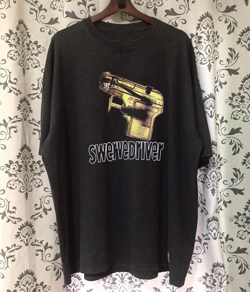 Swervedriver Band Gift For Fans Cotton Black All Size T Shirt For Men SE414 Unisex T-Shirt L