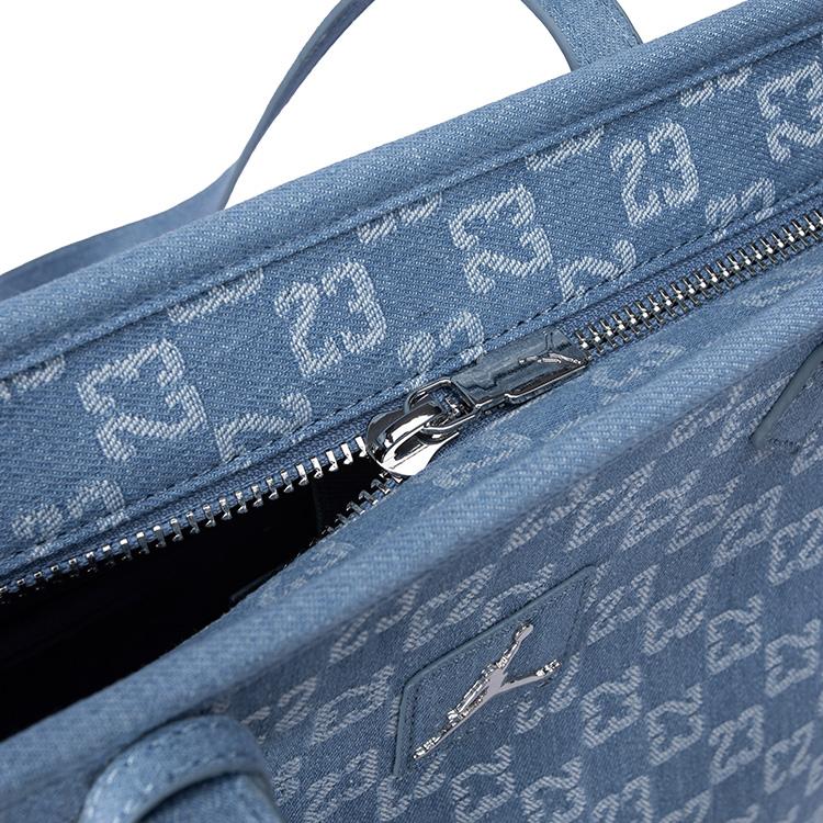 New Jordan Cotton Blend With Recycled Fiber Tote Bag, Shoulder Bag, Handbag Regular Unisex Light Denim Blue JD2523005AD-001