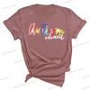 Autism Advocate Shirt Special Ed Gift Crew Neck Clothing Autism Awareness Graphic T Shirts Women Proud Mom Short Sleeve Tshirt