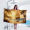 coconut Print Towel Sport Quick-Drying Super Absorbent Camping Towel Super Soft Lightweight Gym Swimming Yoga Beach Towel