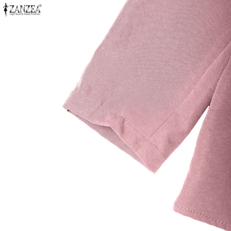 ZANZEA Dámské ležérní dvoudílné sady obleků s dlouhým rukávem a kalhotami