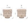 Realistic Buddha Head Flower Pot Handmade Sculpture Plant Containers  Table Centerpiece