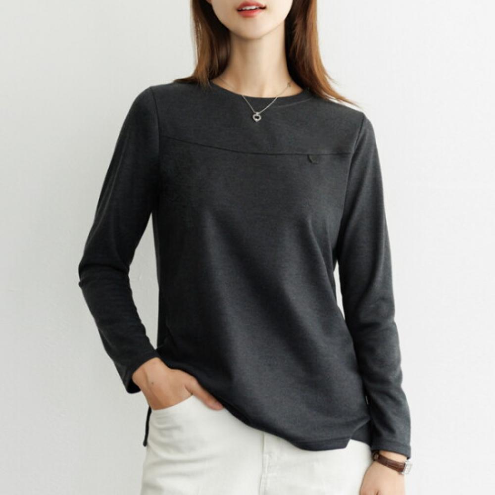 Dedra Women S Synchronized FiT T ShirT leaTher cuT Long Sleeve Tbe4070