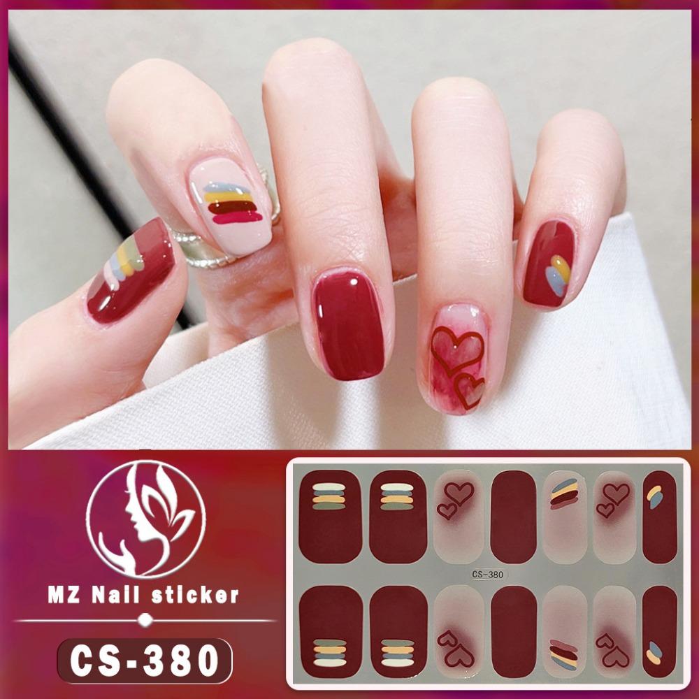 CS No-bake Gel Nail Polish Film Waterproof Full Sticker Chinese Style Panda Manicure Sticker Nail Sticker