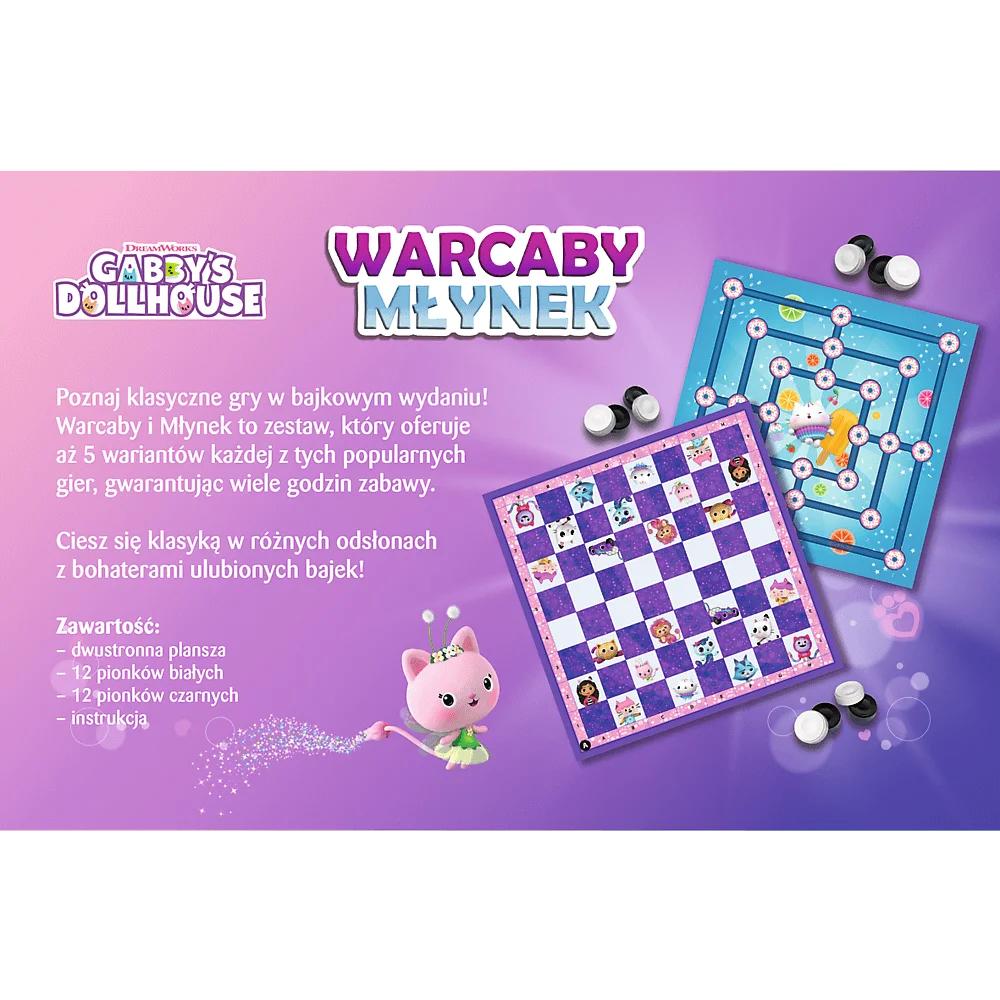 Warcaby Młynek Koci Domek Gabi Trefl