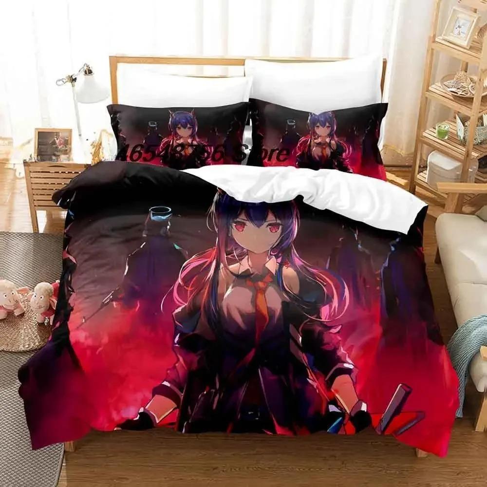 New Arknights Bedding Set Single Twin Full Queen King Size Bed Set Adult Kid Bedroom Duvet Cover Sets 3D Anime Bed Sheet Set