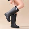 Pink extra high women's rain boots urban commuter sweet sa rain shoes rubber shoes water shoes non-slip long tube women's water boots rubber boots