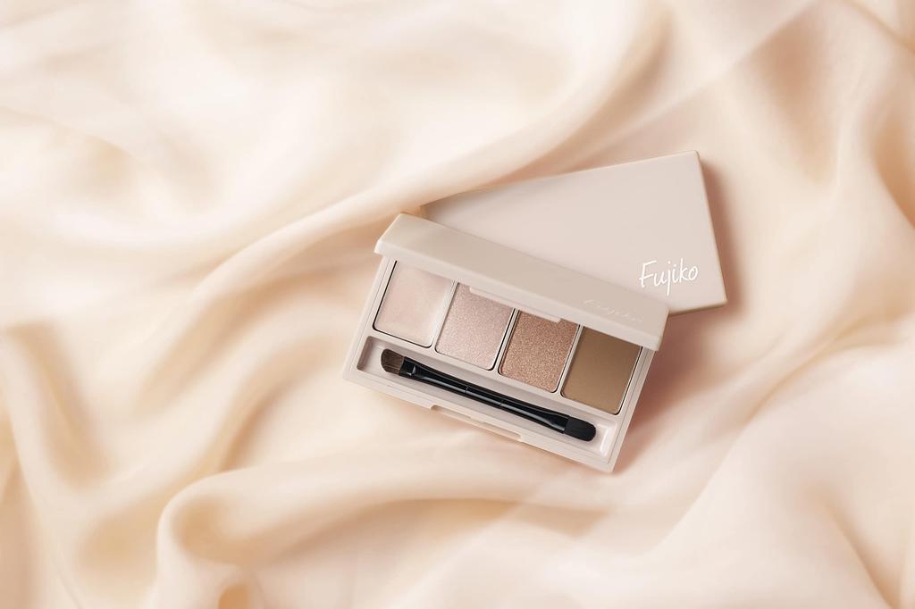 Fujiko Palette Eyeshadow Eye Palette Eyebrow Glitter Matte High Low Palette Brush Set Makeup Deep Sculpted Nude Light and [Fujiko Official] Add-on &