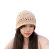 The New Woolen Pullover Hat Is Feminine  Warm and Ear Protecting. The Woolen Knitted Hat Makes The Face Look Smaller and Is A Retro Cold Hat