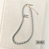 French round Shijia pearl necklace New Internet celebrity necklace Sweater chain Literary retro fashion necklace
