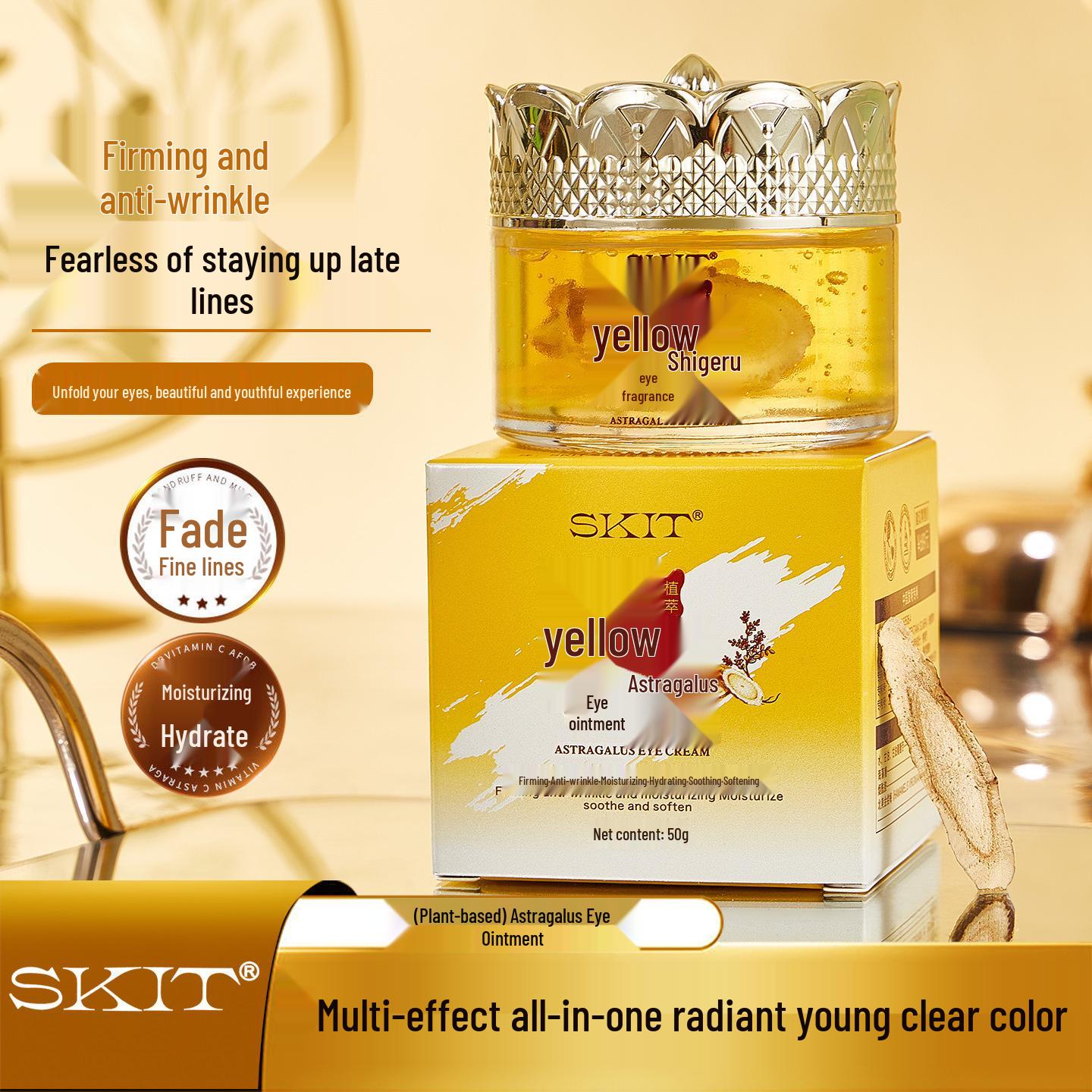 Крем для кожи вокруг глаз Skit Astragalus против морщин: Подтягивающий и увлажняющий гель для осветления мелких морщин.