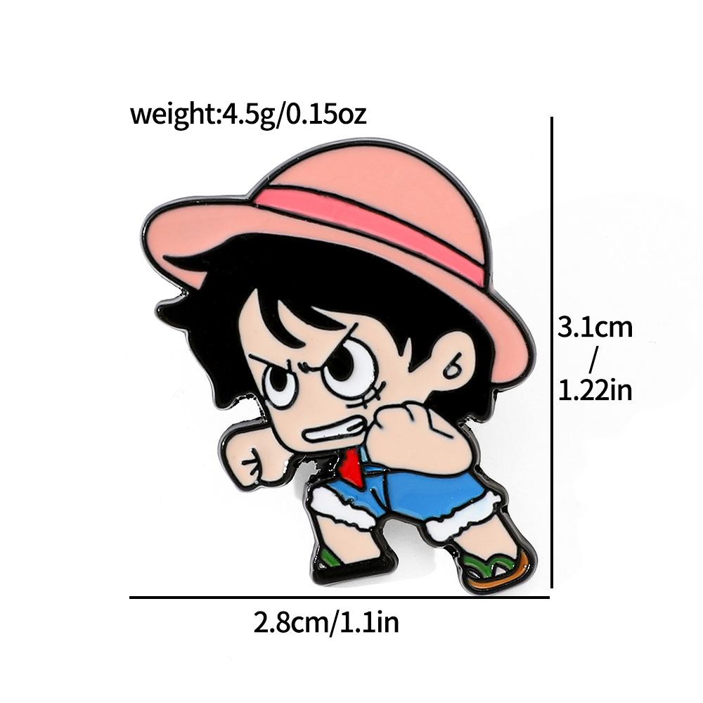 Милая Творческая Личность ONE PIECE Металлическая Значок One Piece Сплав Масляная Капля Брошь Булавка Аксессуары Украшение