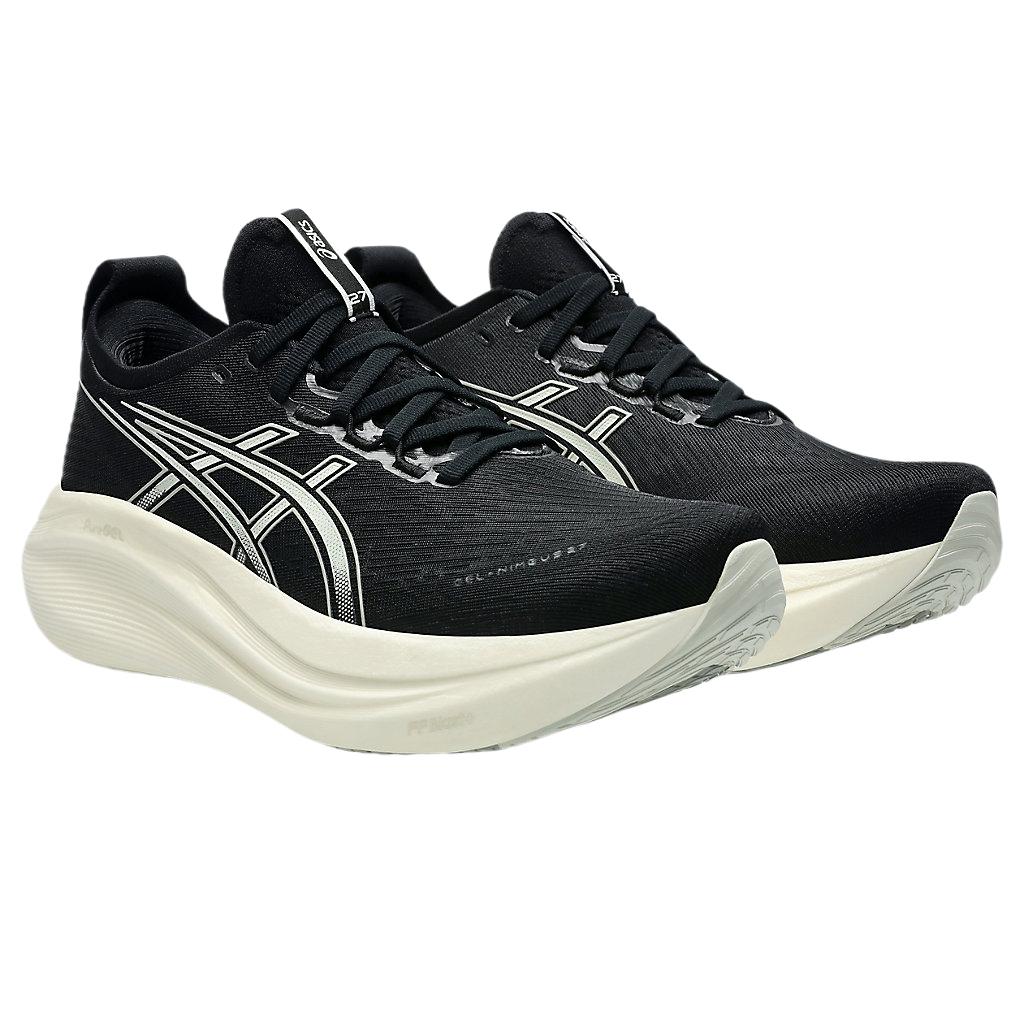 Asics Gel Nimbus 27 Ekstra Bred Svart Innsjøgrå Herre Sneakers 1011B957-002