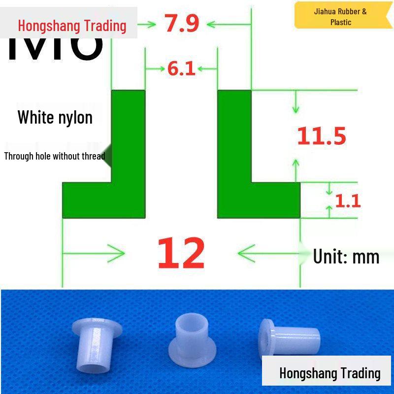 Step T-Shaped Nylon Insulating Bushing Washer, M3-M35 Thread Protection Spacer