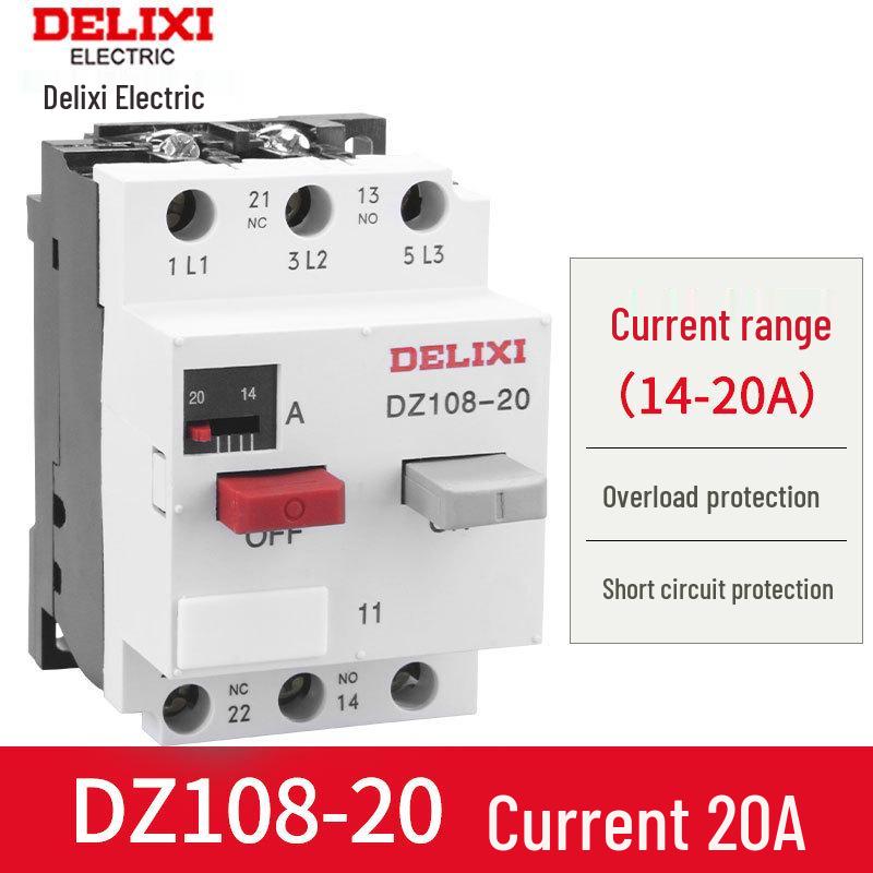 Delixi DZ108-20 Three-Phase Motor Protector Switch CDV2S Circuit Breaker CDP6-32