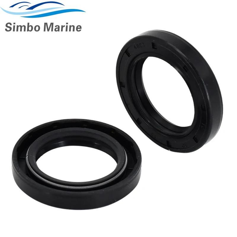 2pcs Oil Seals 93101-30M17 93101-30002 93101-30019 18-0266 Compatible with Yamaha Outboard Engines V4 V6 115HP