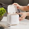 Large Opening Desktop Trash Can Press Open Lid Mini Waste Bin Kitchen Waste Basket  Tea Room