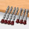 Shock Absorbing Magnetic Screwdriver Heads Double/Single End Steel Improved Durability Suitable For Building Repair Work
