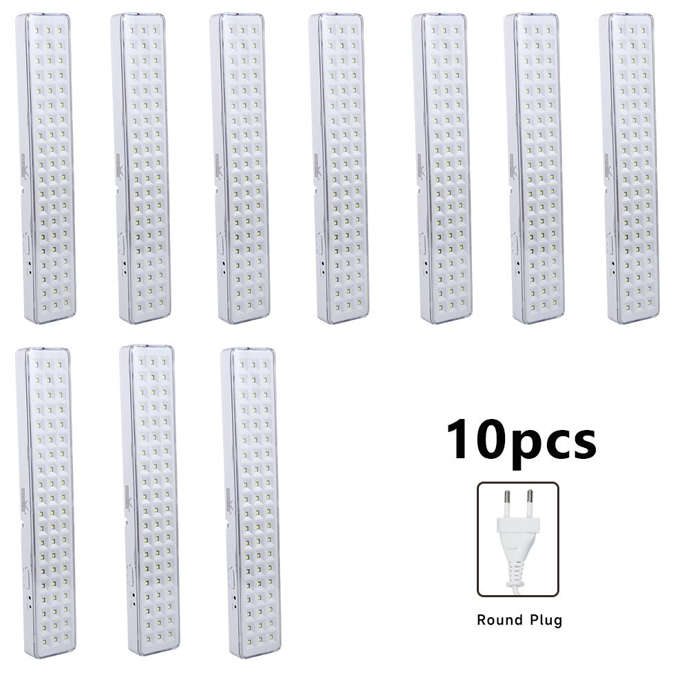 Wholesale 60LED Handheld Emergency Lights Rechargeable Fire Evacuation Lights Outdoor Camping Lamps with 2 Dimming Settings