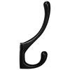 Coat Hook 12 pcs Black 102 x 29 x 47 mm Zinc Alloy