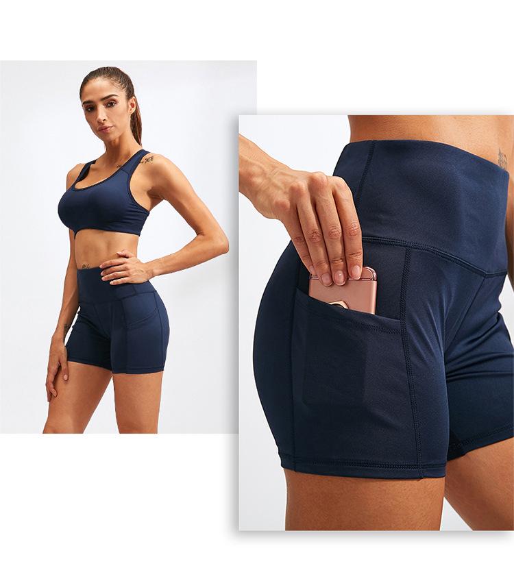 Women's Quick-Dry High-Waisted Yoga Capri Pants with Pockets, Stretchy, Tight-Fit, Ideal for Training and Running
