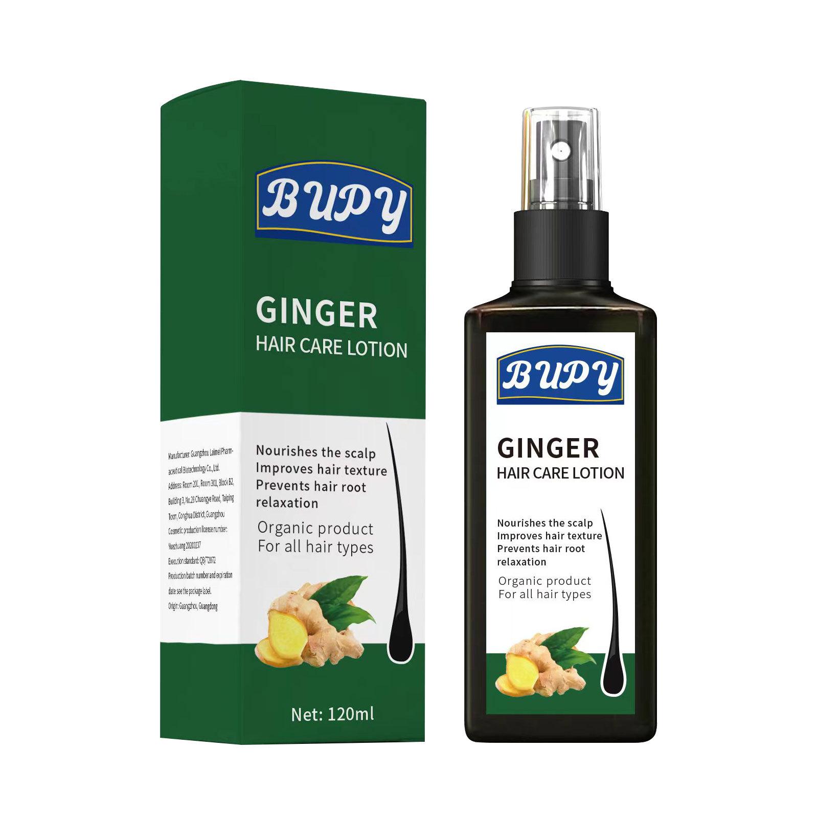 

Лосьон для ухода за волосами с имбирем, освежающий и питательный раствор для кожи головы и корней волос, спрей для укрепления и утолщения волос 120ml