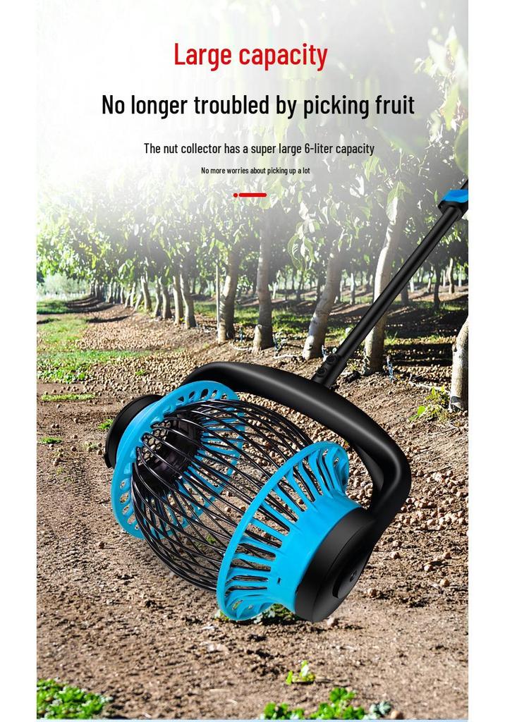 Aluminum Alloy Telescopic Fruit Picker for Chestnuts, Walnuts, Apples