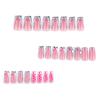 Französisches Schwarz-Weiß-Zebra-Muster tragende Nagel-Flash-Diamant-Flash-Maniküre-Fingernagel-Press-On-Nägel-Nagelstück