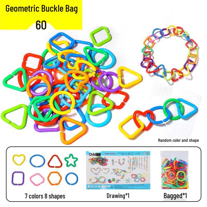 Geometric Link Building Blocks: Small-Sized Intellectual Development Toy for Kids