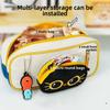 Cartoon Pencil Case Portable Pen Box Stylish Accessory 3D Cat Pen Bag  Office